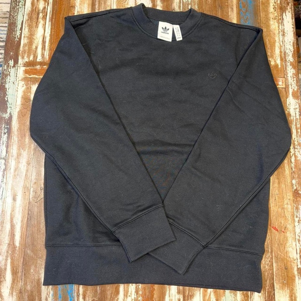 Adidas Originals Heavyweight Black Crewneck Sweatshirt Mens Size Medium M